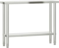vidaXL Keukenwerktafel - 110x30x85 cm - roestvrij staal