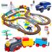 Kinderplay Elektrische Trein & Racebaan 2-in-1 Set