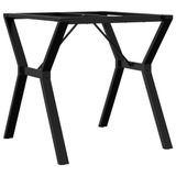 vidaXL Eettafelpoten Y-frame 70x70x73 cm staal Zwart