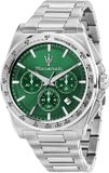 Maserati R8873652013 Montre Homme Quartz Argenté Vert Acier