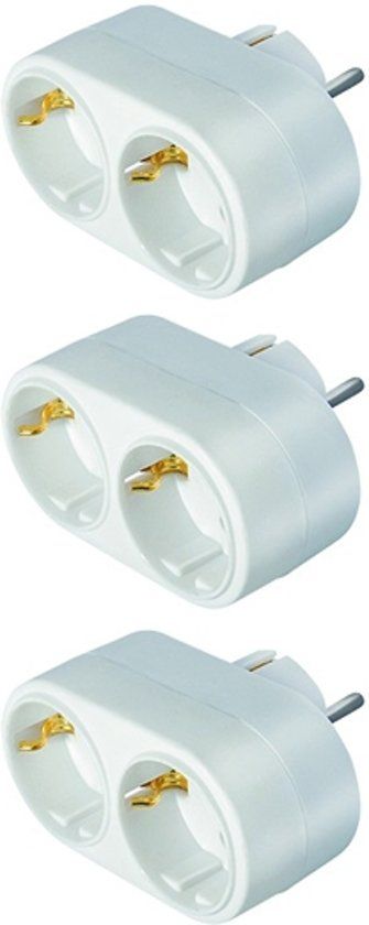 Panda - 2-voudige Stroom Splitter (horizontaal) 3-PACK