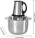 Molen - keukenmachine/hakselaar - 5 liter inhoud - 500W motor - roestvrij staal - geschikt voor zelfgemaakte hondenvoeding - paars
