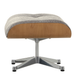 Vitra Eames Lounge Chair Ottoman Cherry Natural - Nubia Cream Dark Brown - Polished