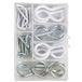 Cogex 85263 pitonnerie assortiment, grijs, 40-delige set