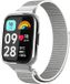 Strap-it Nylon smartwatch bandje - Comfortabele nylon band met klittenbandsluiting geschikt voor Xiaomi Redmi Watch 3 Active / Lite - zeeschelp