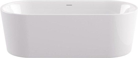 Plieger Kansas Vrijstaand bad - 180x80x60cm - Acryl - Wit - Ovaal