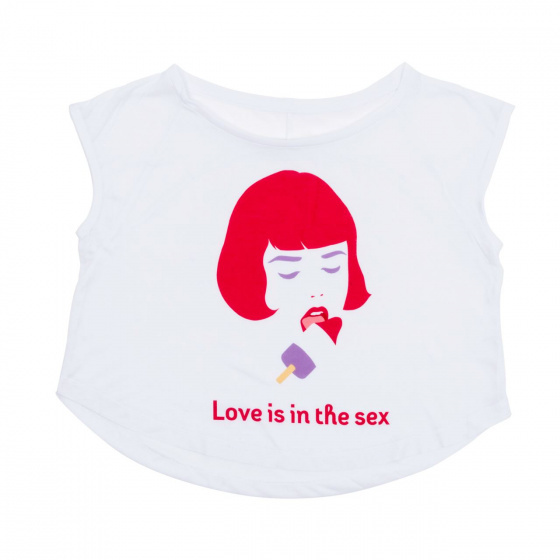 Lovelanders t shirt To Wear dames polyester wit/rood