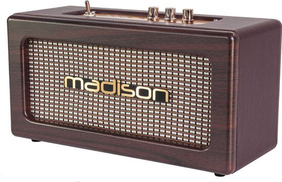 Madison FREESOUND-VINTAGE-WD - Vintage Bluetooth Speaker - Black