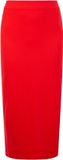 Faina Gebreide midi-rok rood