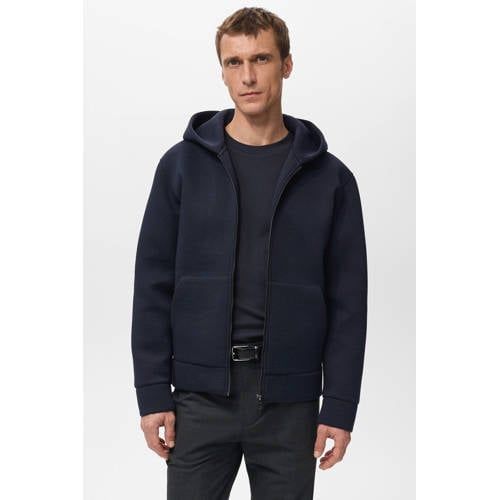 Mango Man sweatvest donkerblauw