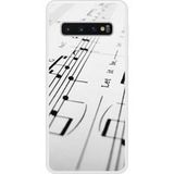 Samsung Bedrukt siliconen hoesje compatibel met Galaxy S10 Muziekblad