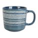 Mok 43 cl, aardewerk, serie SUIVEZ L'ARTIEST, Ø 9 cm, H 9 cm, kleur: blauw