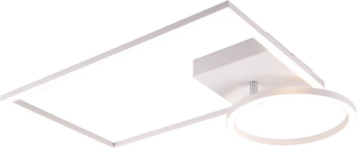 Qualu LED Plafondlamp - Plafondverlichting - Torna Viyona - 24W - Natuurlijk Wit 4000K - Vierkant - Mat Wit - Aluminium