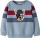 NAME IT Sweatshirt Ashley Blue Gestreept Lange Mouw Ronde Hals Katoen