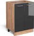Vicco R-Line Keukenonderkast – 60 cm WB Marmer Antraciet Hoogglans