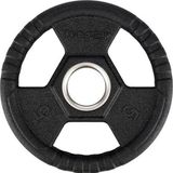 HMS TOH Olympische Halterschijf - 5 kg - Rubber Coating - Zwart
