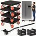 Ensemble de déplacement de meubles 9 pièces – Roulettes à 360°, outil de levage et de déplacement, max. 362 kg