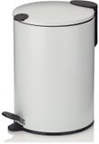 Kela Mats Pedaalemmer 3 Liter - Wit - Metaal