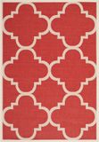 Safavieh Trellis Indoor/Outdoor Geweven Gebiedsdeken, Courtyard Collection, CY6243, Rood, 122 X 170 cm