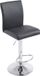 And OutdoorMatch Tabouret de bar Tre - Avec dossier - Set de 1 - Ergonomique - Noir