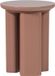 WOOOD Orivo Bijzettafel - Hout - Hoogglans Oudroze - 50x40x40