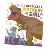 Officiële Jurassic World Officiële Verjaardagskaart voor een meisje