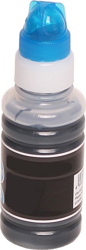 InktDL Compatible inktfles voor Epson EcoTank 104 | Cyaan (E104)