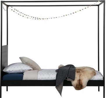 WOOOD Dani Metal Bed - Black - 190x205x95 - Single