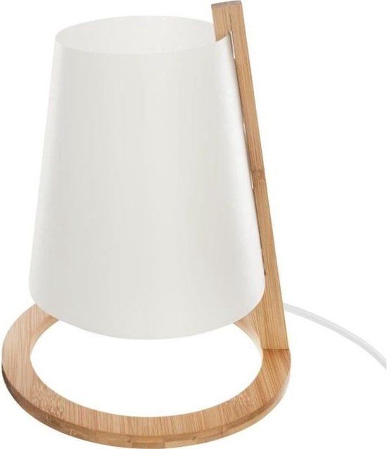 Anders Bamboe lamp - E14 - 40 W - H. 26 cm - Wit