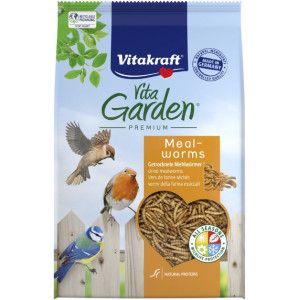 Vitakraft Vita Garden Premium gedroogde meelwormen voor buitenvogels 3 x 200 g