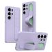Samsung Coque hybride Smart Galaxy S25 Ultra avec poignée debout - Violet