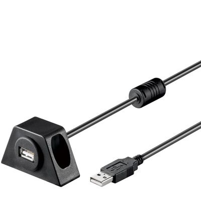 Goobay USB 2.0 Kabel Zwart 0,6m