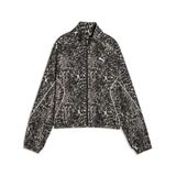 PUMA SPORT ANIMAL Relaxed AOP Full-Zip Woven Jacket Dames M Mouse Gray