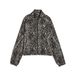 PUMA SPORT ANIMAL Relaxed AOP Full-Zip Woven Jacket Dames M Mouse Gray