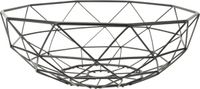 Cosy&Trendy Fruitschaal - Zwart - Rond - Metaal - 28 x 9 cm