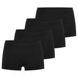 Schiesser Dames boyshort 4 pack Unique Micro zwart
