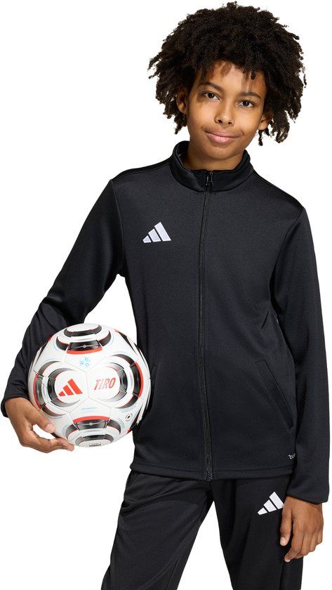 Adidas Performance Entrada26 Trainingsjack Kids - Zwart - Maat 176