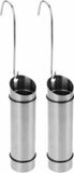 Bellatio design Waterverdamper radiator - 2x - RVS - D6xH20 cm