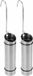 Bellatio design Waterverdamper radiator - 2x - RVS - D6xH20 cm