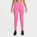 Nike Collant Running Dri-FIT Tempo 7/8 High Waisted - Rose/Argenté/Blanc Femme, pointure Large