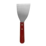 Garcia de Pou 450.24 Driehoekige spatel, 22 cm, roestvrij staal zilver