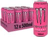 Monster Energy Ultra Rosa Boisson énergisante - 12 x 500 ml canettes - Zéro sucre