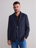 Next - Heren - Nova Fides Signature Blazer met textuur van wol - Blauw