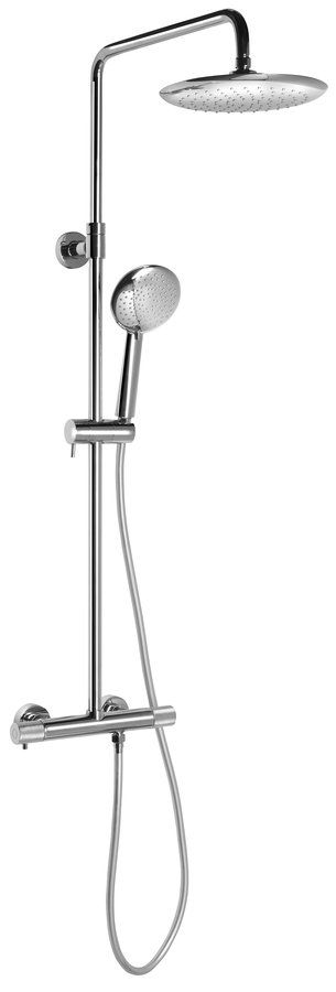 Sapho Solaris opbouw regendouche met thermostaat en handdouche chroom