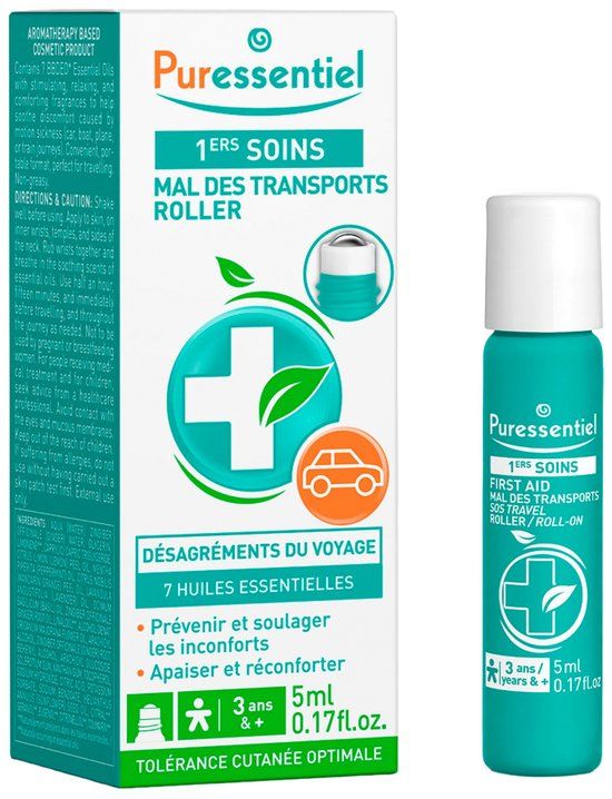 Puressentiel Reisziekte Roller met 7 Essentiële Oliën 5 ml