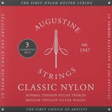 Augustine 3-pack snarenset klassieke gitaar - Red - Regular Trebles - Medium tension basses