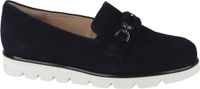 Hassia Pisa 301552.3200 Blauw Suède Dames Instappers Maat 40