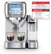 Merkloos Espressomachine - Zeefdrager - Melkreservoir - 20 bar - Zilver