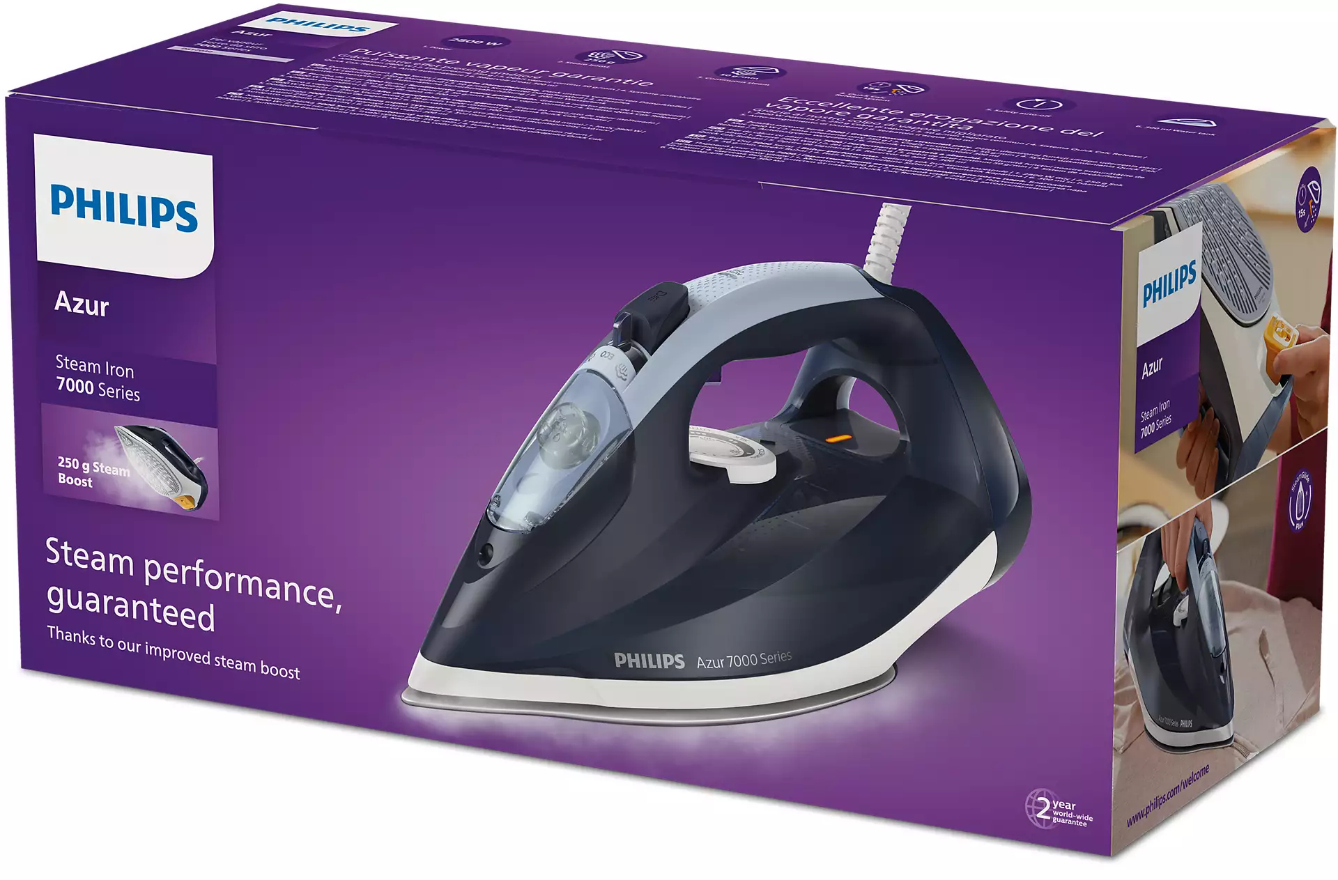 Philips 7000 Series DST7030 20 HV Stoomstrijkijzer Donkerblauw Strijkijzer Kopen Kieskeurig