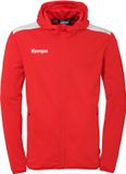 Kempa Trainingsjack Emotion 27 met capuchon voor heren, maat 3XL, rood/wit